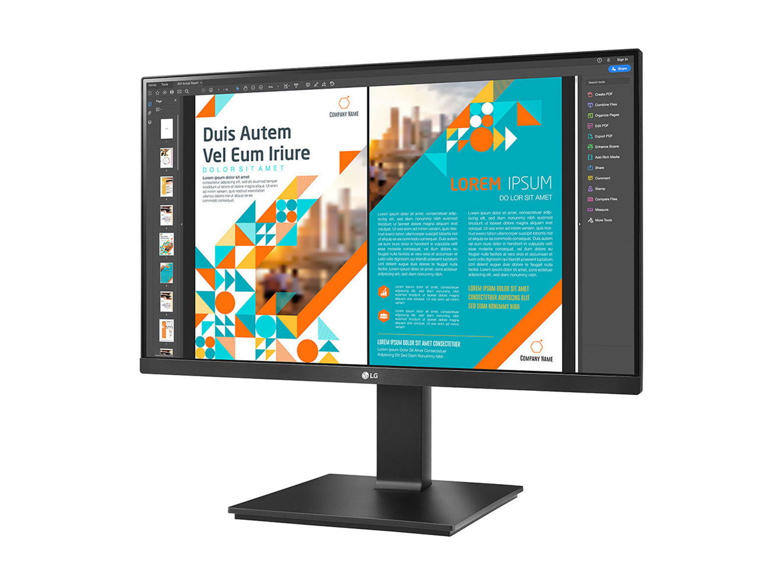 LG 24BP55Q 24" QHD 2560 x 1440 Color IPS Display Monitor (24BP55Q-B) Monitors.com 