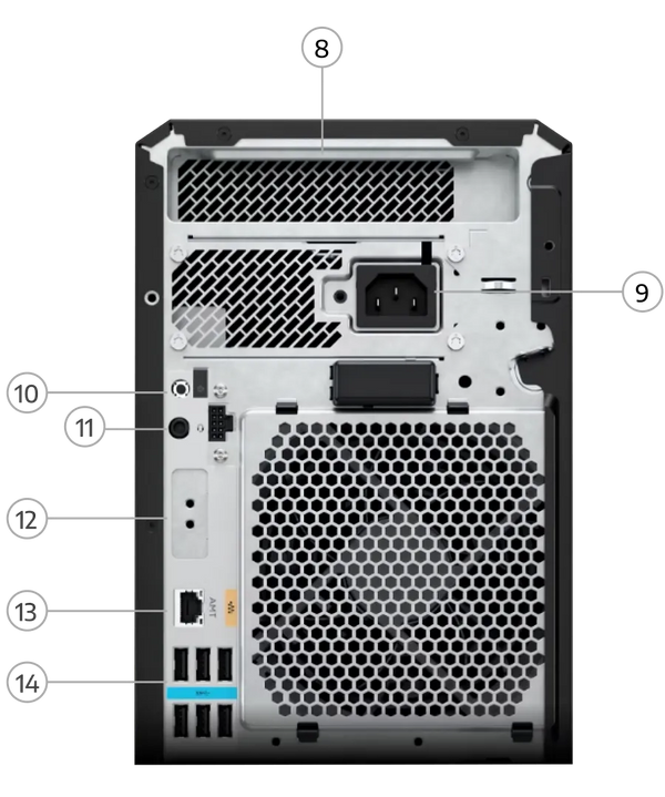 Rear View Ports & Slots