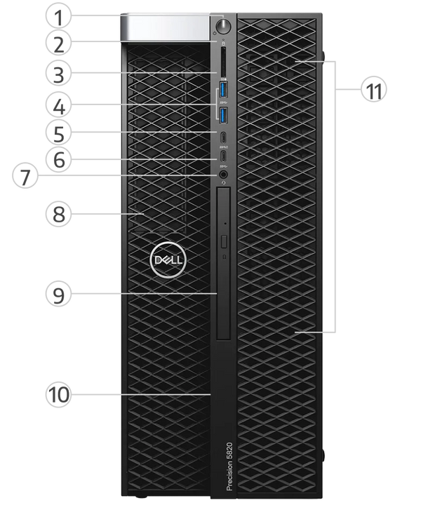 Front View Ports & Slots