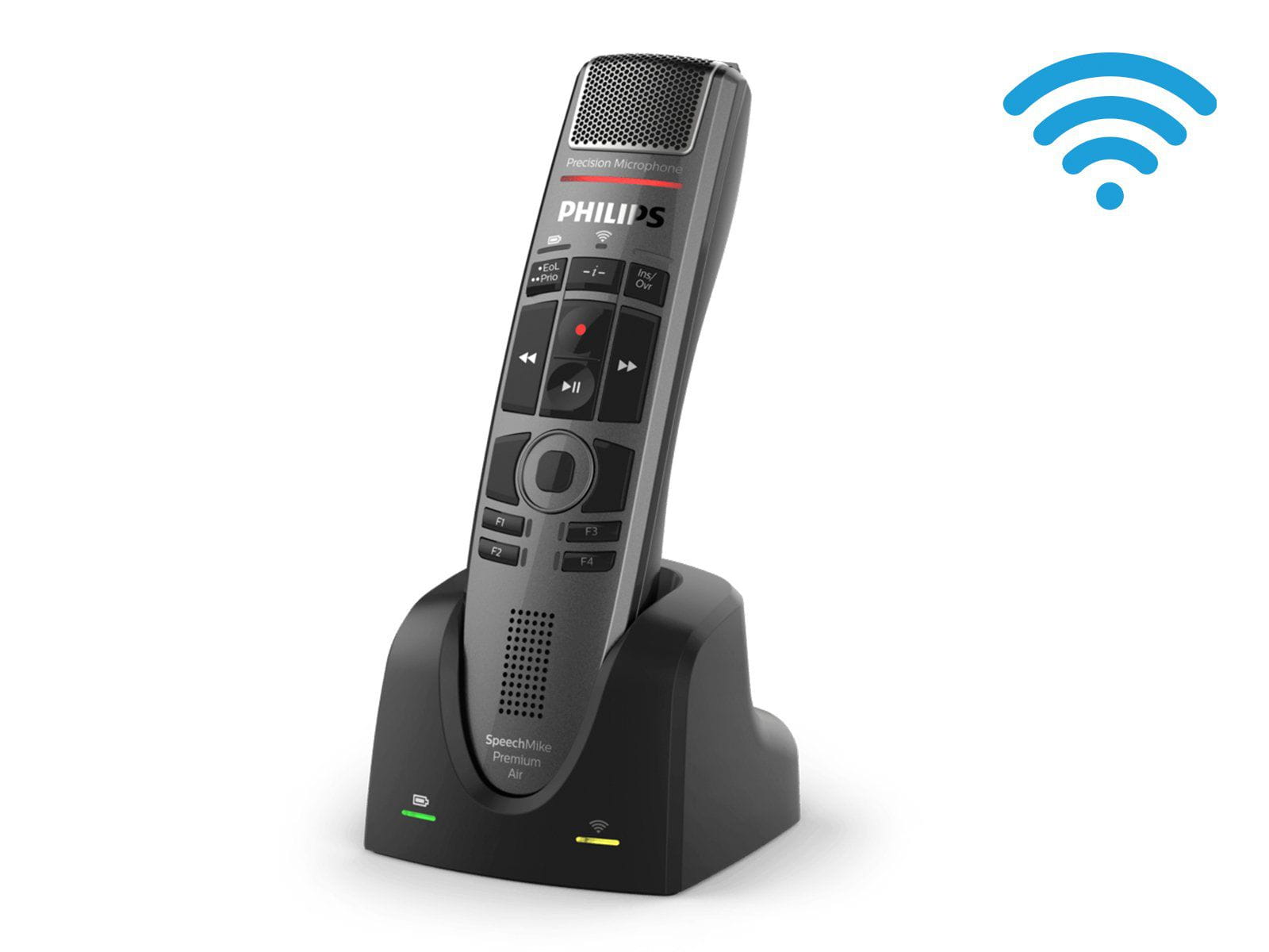 Philips SpeechMike Premium Air Wireless Push Button Dictation Microphone (SMP4000)