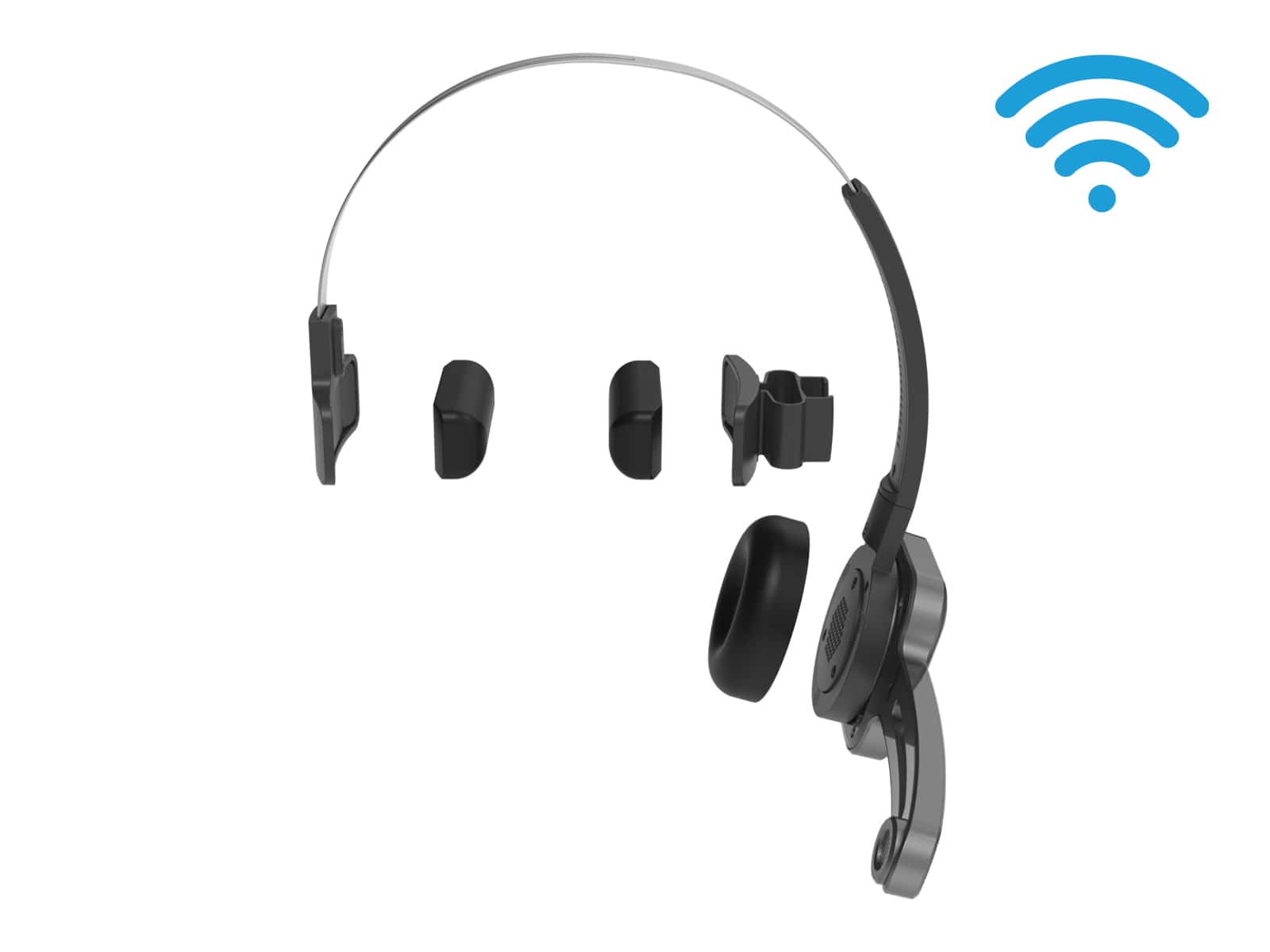 Philips SpeechOne Wireless Dictation Headset Incl. Docking Station, Status Light and Remote Control (PSM6500)